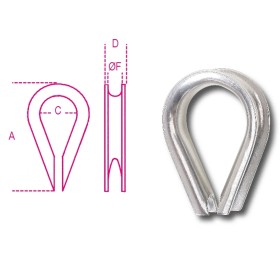 RADANCE, TIPO PESANTE INOZ AISI 316 8220 ROBUR ø F 20 mm