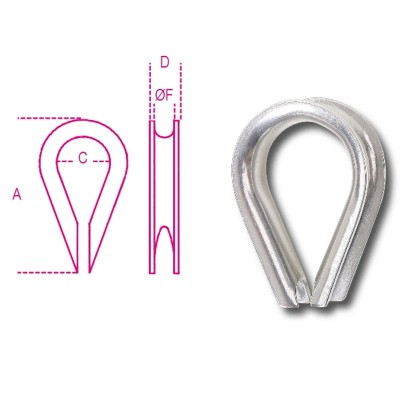 RADANCE, TIPO PESANTE INOZ AISI 316 8220 ROBUR ø F 20 mm