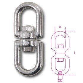 GIRELLI A DUE OCCHI INOX AISI 316 8272 ROBUR WFL 650 KG