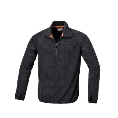 MICROPILE ZIP CORTA 180G NERO XXL 7635N BETA