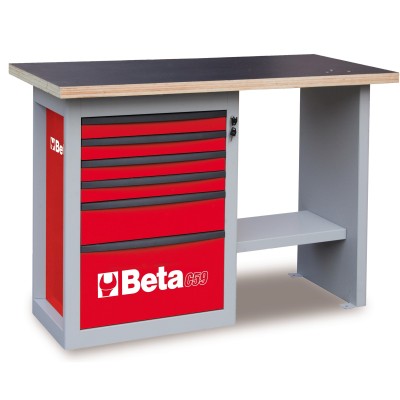 BANCO "ENDURANCE" 1 CASSETTIERA DA 6 CASSETTI MOD. CORTO /R