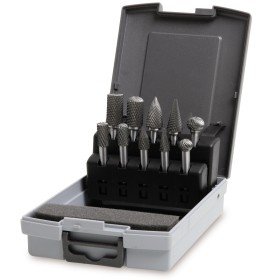 SERIE DI 10 LIME ROTATIVE METALLO DURO CODOLO DA 6MM BETA