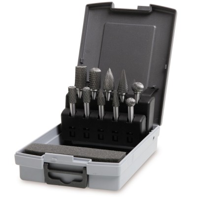 SERIE DI 10 LIME ROTATIVE METALLO DURO CODOLO DA 6MM BETA