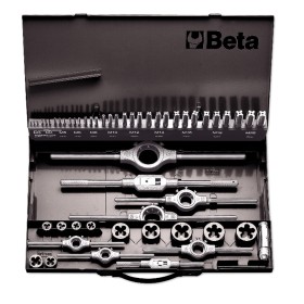 ASSORTIMENTO MASCHI E FILIERE ACCIAIO HSS IN CASSETTA BETA