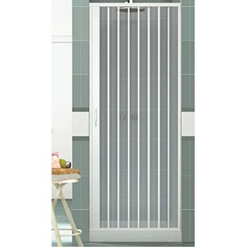 Box Doccia A Soffietto Anta Unica Da cm 120 a cm 80 Altezza Cm 185 Rollplast