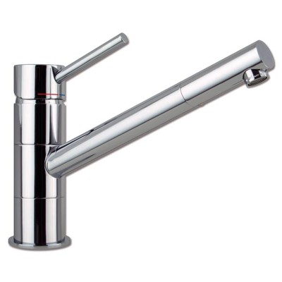 Miscelatore girevole getto orientabile Collo lungo per lavelli cucina