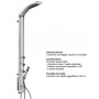 Colonna Doccia Multifunzione Fitness Shower Metaform Orientabile Azimuthshop