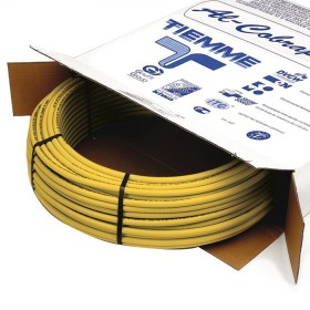 Tubo Gas Multistrato Giallo Nudo Tiemme Diametro mm 20 x 2 Metri 100