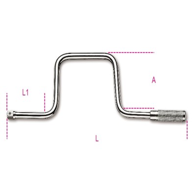 QUADRO MASCHIO 3/8 DOTATO DI MANOVELLA BETA