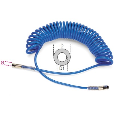 TUBO SPRIRALE POLIURETANICO F1/4 MT 9 8X12 BETA 1915B