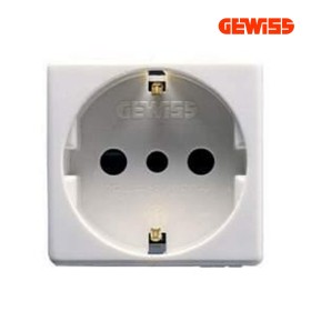 Presa Shuko Gewiss GW20205 2p+T 16A Bianca GW20205 Supporti e Contenitori