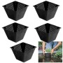 Multipack da 5 Cestelli per Piante Acquatiche Quadrati Dimensioni 23 cm Cadauno Laghetto Magic