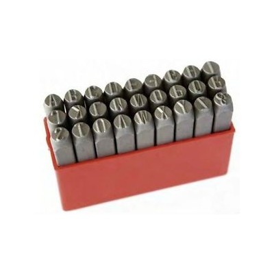 PUNZONI ACCIAIO TEMPERATO LETTERE H MM.4