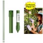 Tutori in Acciaio Plastificato Tipo Bamboo Confezione da 50 pezzi 8 mm x 90 cm