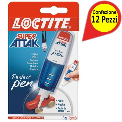Loctite Super Attak Perfect Pen Confezione da 12 Pezzi