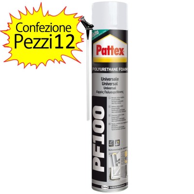 Pattex PF100 12 pz Universale Manuale Schiuma Poliuretanica 750 ml