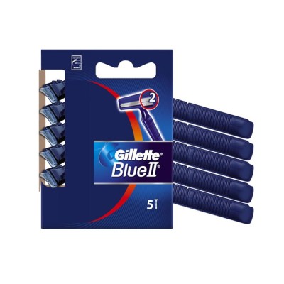 Rasoio Usa e Getta Gillette Blue II Confezione da 5 Rasoi