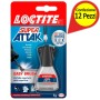 Loctite Super Attak Easy Brush Confezione da 12 Blister da 5 gr Ciascuno