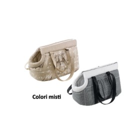 Borsello 50  in tessuto per trasporto cani e gatti piccola taglia colori misti Dim. 43 x 24 x h 24 cm FERPLAST