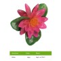 Multipack 12 pz Ninfea Galleggiante Rosa per Laghetto