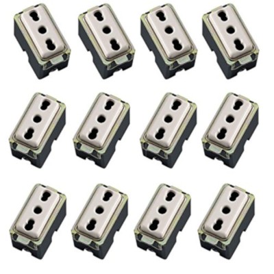 Multipack 12 Prese Bivalente/Bipasso Tipo Magic 16A 2P + T 250 VOLT