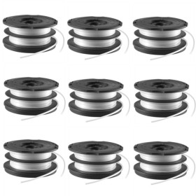 Multipack da 9 Rocchetti A6495  e Doppio Filo di Nylon 1.5 mm Black+Decker