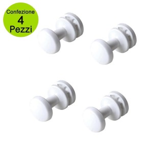 Multipack da 2 Coppie Pika' Appendini per Radiatori LIU' CLASSIC Colore Bianco