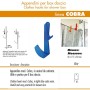 Pika' 1 Appendino per Box Doccia COBRA Satinato Blu 15,5 Centimetri Accessorio Bagno