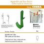 Pika' 1 Appendino per Box Doccia COBRA Satinato Verde 15,5 Centimetri Accessorio Bagno