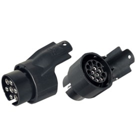 Adattatore Spina 7 Poli Presa 13 Poli Per Carrelli Appendice Roulotte Trasporto Barche Moto Per Auto