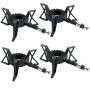 Multipack 4 Pezzi Fornellone Kemper 104985 in Ghisa con Supporto Pentola a 3 Piedi