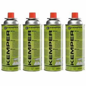 Multipack 4 Bombolette Bombole Cartucce Gas Butano Kemper 390 ml