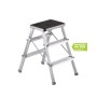 Giusto Sgabello in alluminio 2 + 2 gradini 845 SCAB