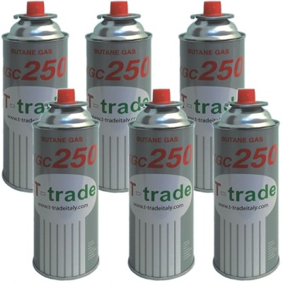 Bombolette Gas Butano Multipack 6 pezzi 250 Grammi Fornelli Campeggio Casa