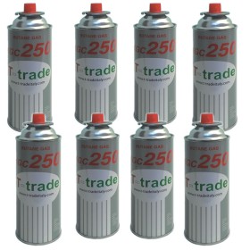 Bombolette Gas Butano Multipack 8 pezzi 250 Grammi Fornelli Campeggio Casa