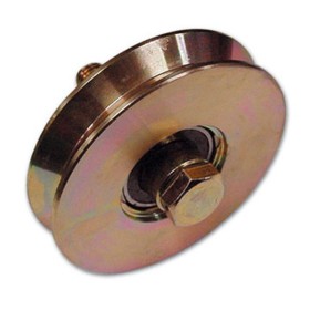 RUOTA PER CANCELLI CON CUSCINETTO GOLA A V CON BULLONE MM140