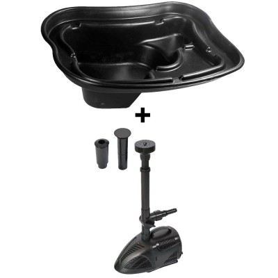 Set Laghetto per Giardino da 750 lt e Pompa per Laghetto VX 2000 LITRI/H Laghetto Magic