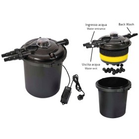 Filtro per Laghetto e Piscine Tripla Azione Meccanica Biologia e Anti alghe UVC 10000