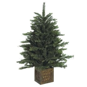 Albero di Natale Pinetto Con Vaso Altezza Cm 100 Amicasa Tipo Abete in PVC Sintetico