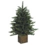 Albero di Natale Pinetto Con Vaso Altezza Cm 100 Amicasa Tipo Abete in PVC Sintetico