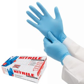GUANTO NITRILE SENZA POLVERE TG.M PZ 100 MONOUSO AREXONS