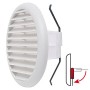 Griglia Di Ventilazione Tonda mm 145 Bianca Con Molle e Rete Aerazione Foro da mm 80 a 125