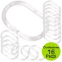 Anelli Per tenda Doccia Pezzi 16 In PVC Trasparente