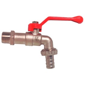 Rubinetto a Sfera Con Portagomma 3/4 Pollice a Leva Per Irrigazione Giardino Garage
