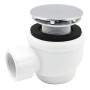 Piletta Sifone Valsir per Doccia Attacco universale Cromata Piastra ABS Diametro mm 40
