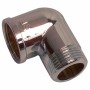 Gomito in ottone cromato Maschio Femmina da 1/2