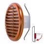 Griglia Di Ventilazione Tonda mm 145 Ramata Con Molle e Rete Aerazione Foro da mm 80 a 125