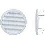 Griglia in Plastica di Areazione Bianca mm 63/125 con Molle e Rete Fumisteria