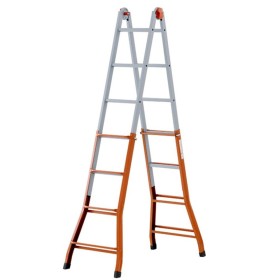 Scala Telescopica In Acciaio Multiuso Gierre A0050 Gradini 4+5