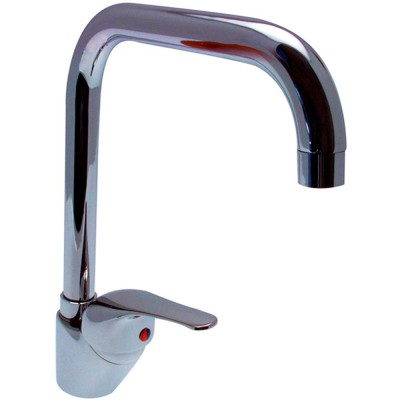 Miscelatore Lavello Monoforo Bocca Alta Squadro Modello Venus